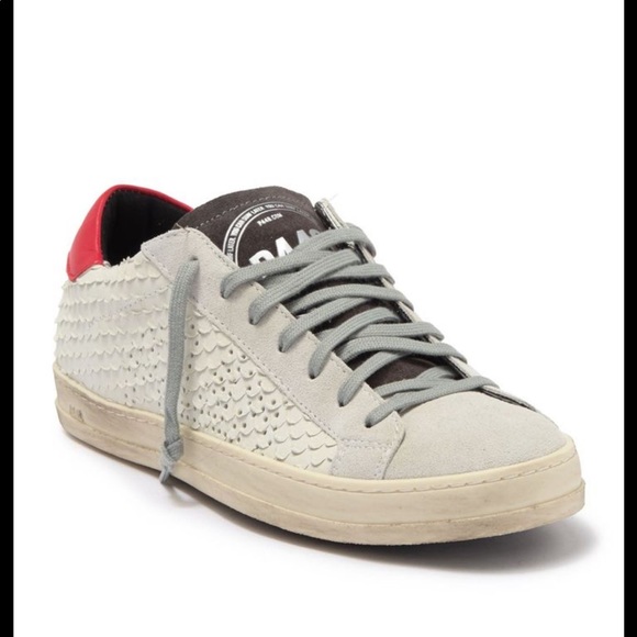 P448 Shoes - SOLD **RARE** P448 John Snake Embossed Sneaker WHITBO 38